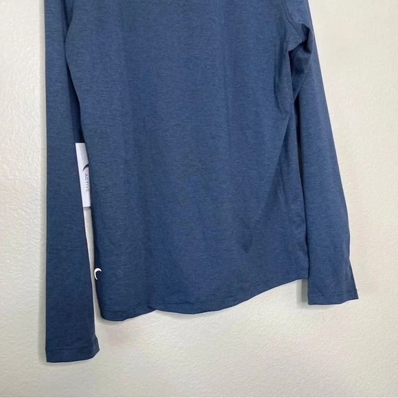 Zyia Mens Navy ZZZ Comfy 1/4 Zip Pullover Sweatshirt Top Size Large - Picture 11 of 13